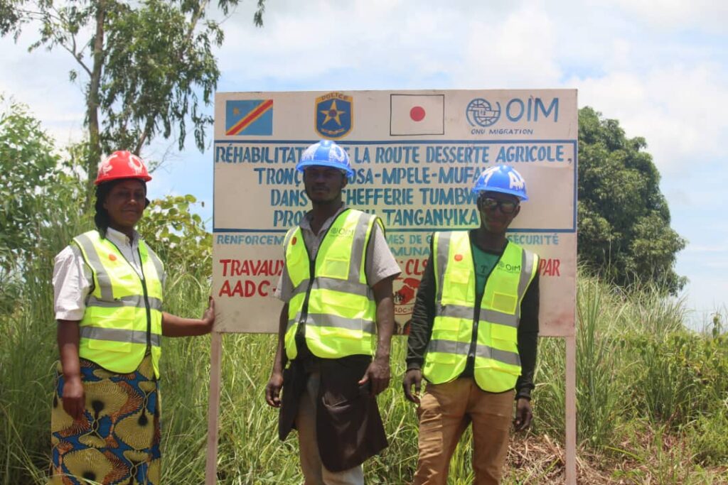 police de proximité RDC, réhabilitation route agricole Tanganyika, sécurité communautaire Kalemie, transition MONUSCO, développement rural RDC, gouvernance sécuritaire inclusive